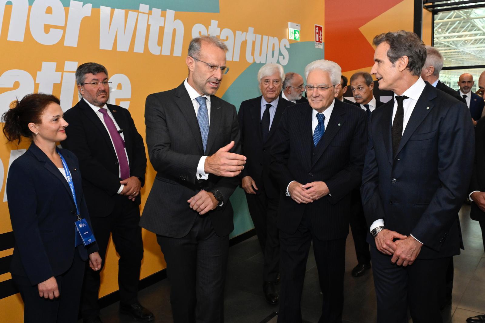 President of the Italian Republic with Alessandro Benetton and Marco Troncone -2025