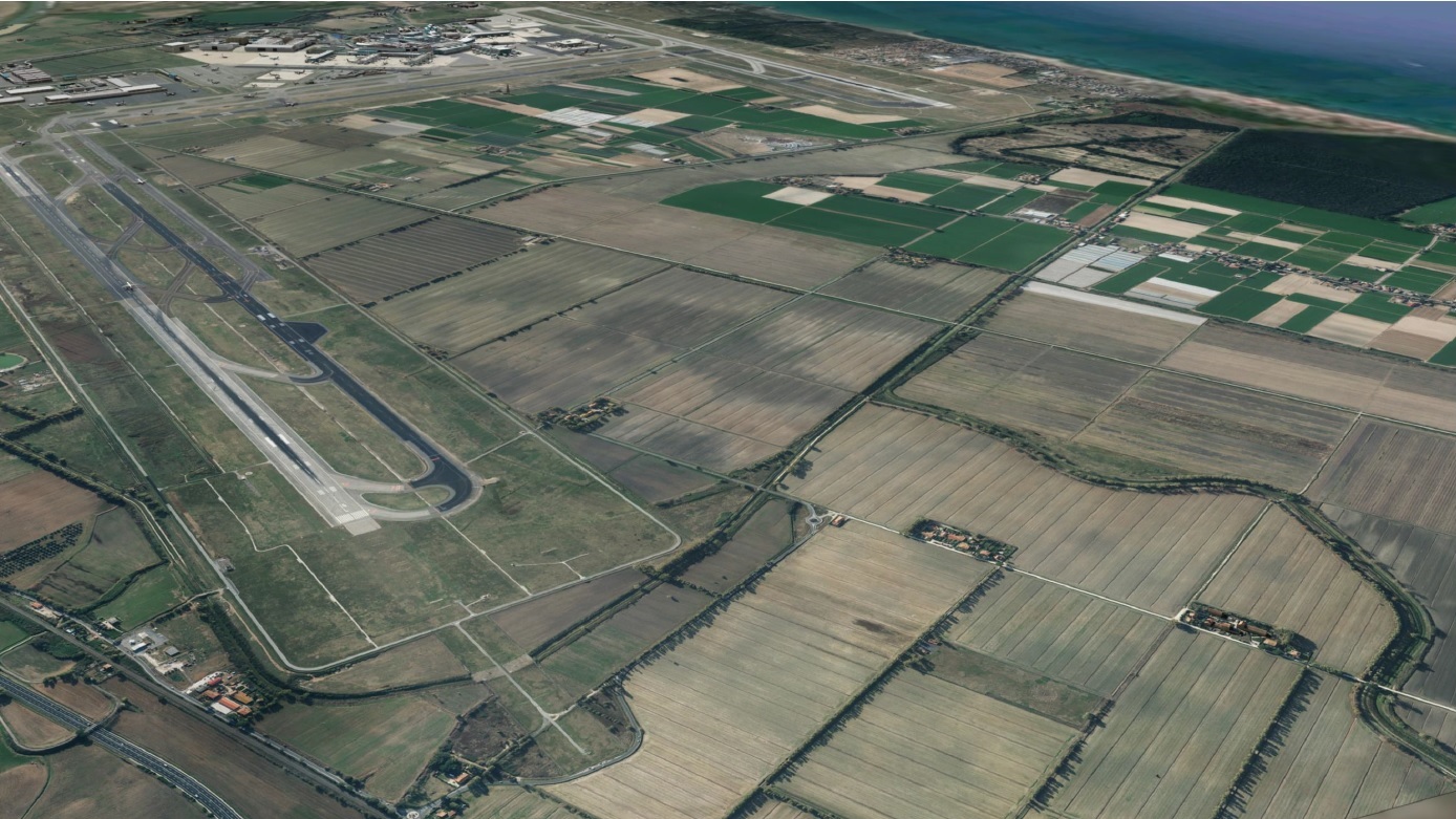 Nuova pista di volo 16R/34 L - aeroporto di Fiumicino